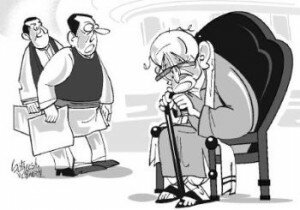Aged Politicians Cartoon Hindu BL