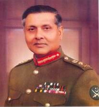 Gen Mirza Aslam Beg Uniform