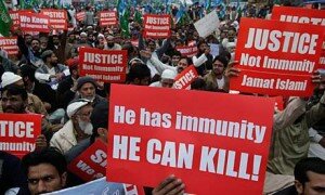 JI Protest against Raymond Davis