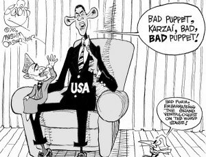 Bad puppet Karzai Bad puppet Karzai