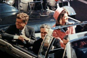 JFK before being shot at