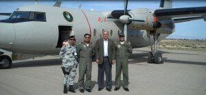 At Ormara Airport on PN Fokker Author with the crew of the aircraft at Ormara International Airport Makran Coast